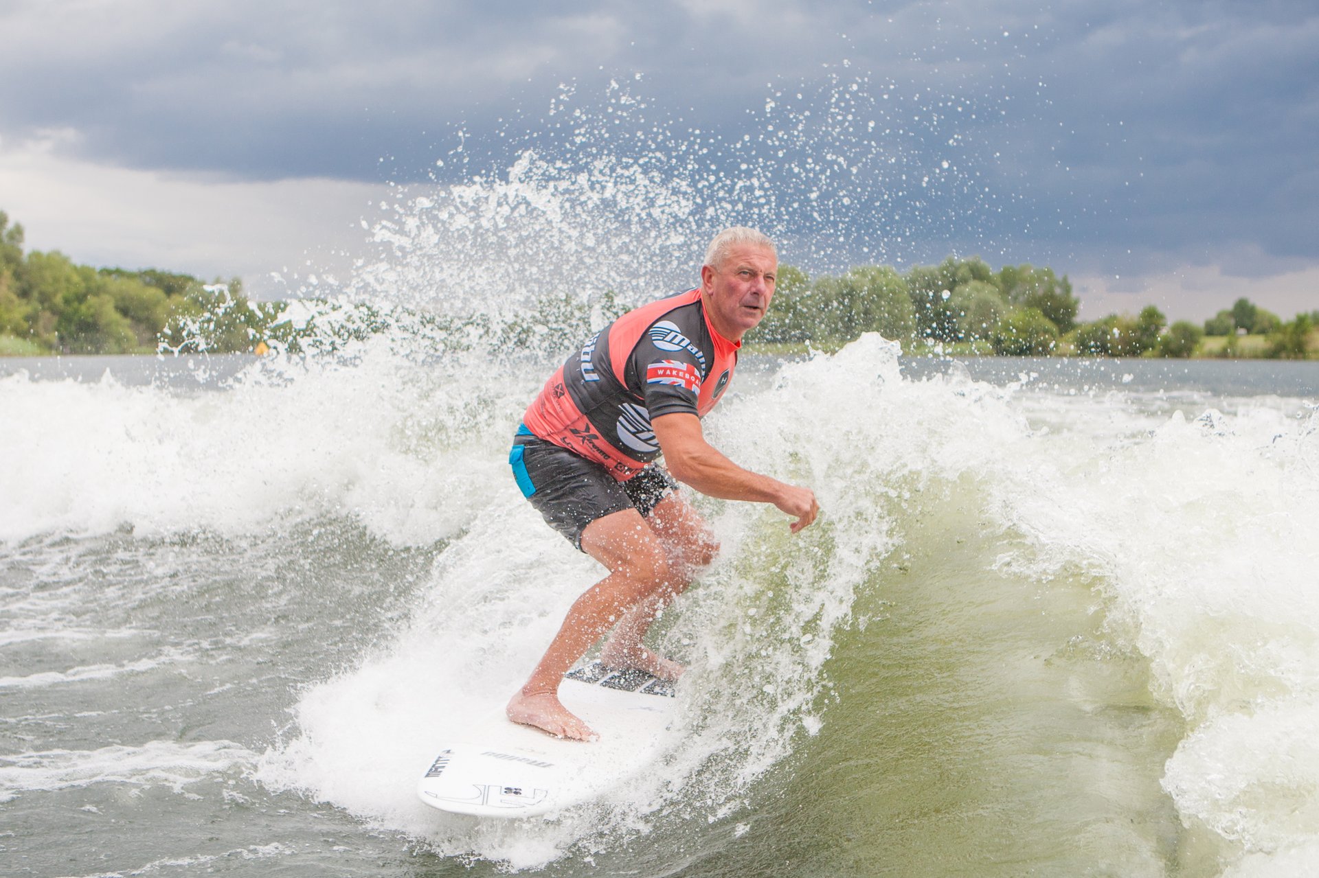 Rob Donaldson at the 2023 Malibu Boats UK Wakesurf Nationals