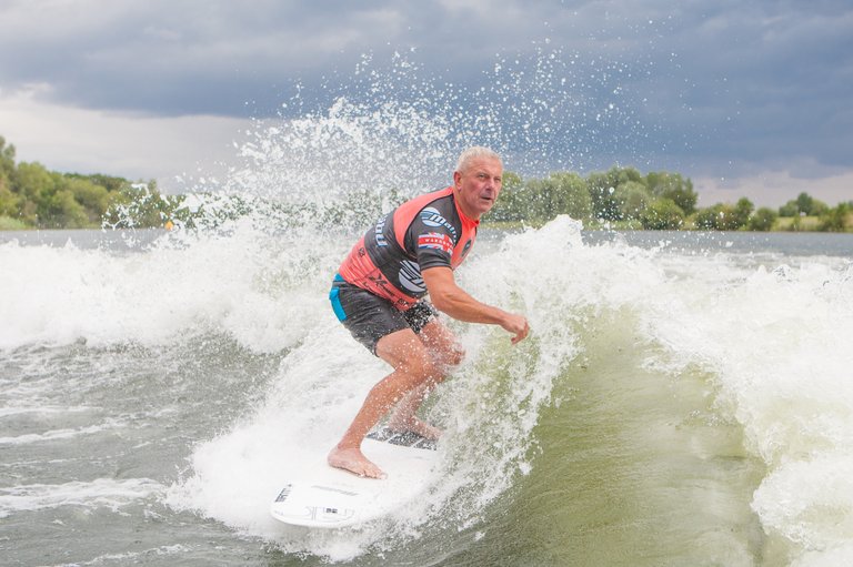 Rob Donaldson at the 2023 Malibu Boats UK Wakesurf Nationals