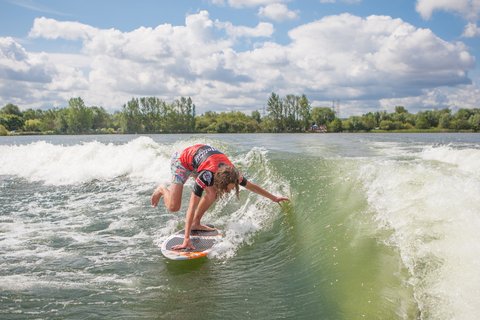 Ryan Thayne at the 2023 Malibu Boats UK Wakesurf Nationals - Photo Mark Osmond Mich Rowley