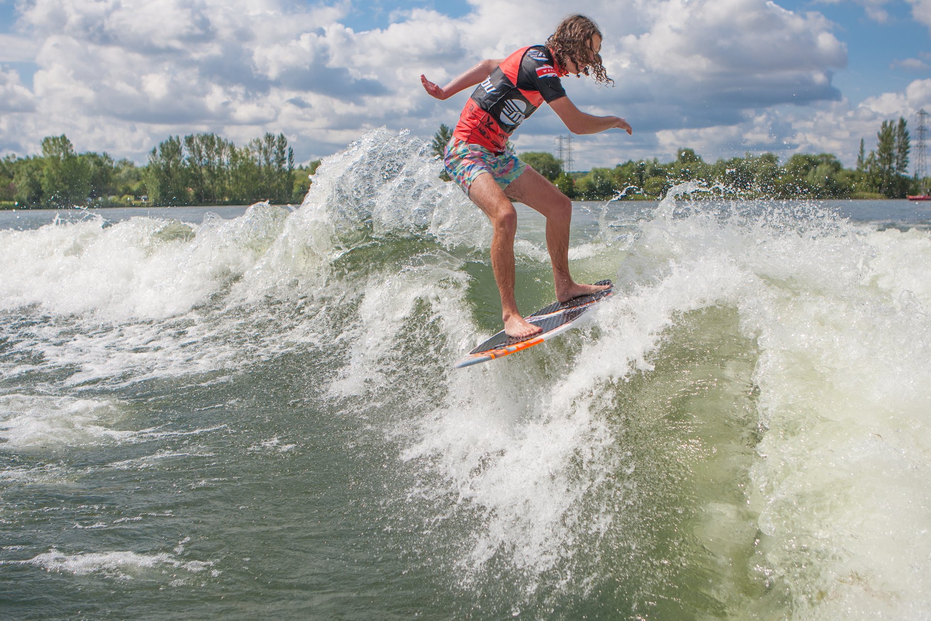 Ryan Thayne at the 2023 Malibu Boats UK Wakesurf Nationals