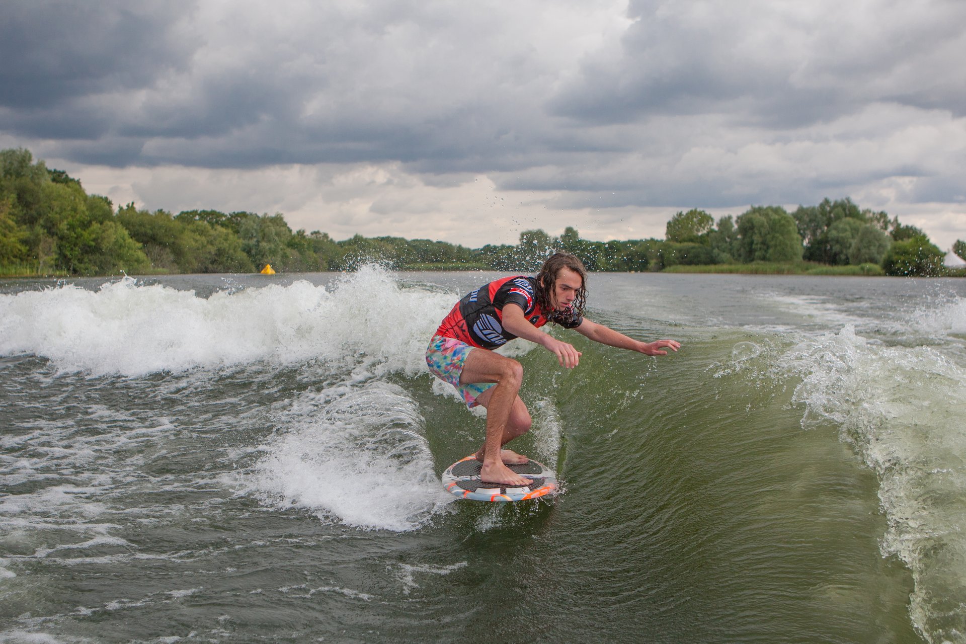 Ryan Thayne at the 2023 Malibu Boats UK Wakesurf Nationals