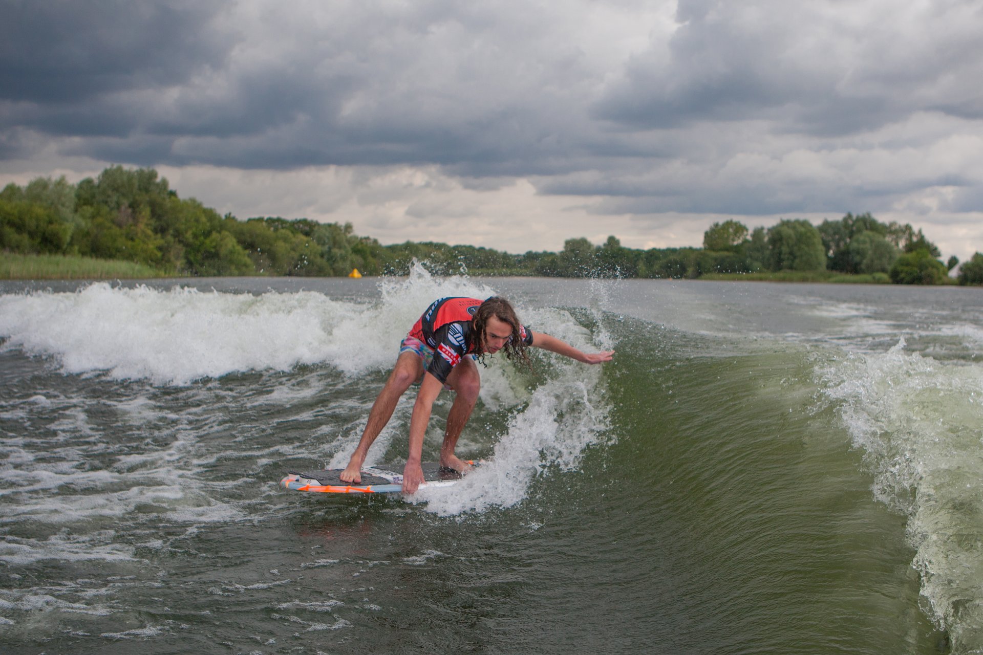 Ryan Thayne at the 2023 Malibu Boats UK Wakesurf Nationals