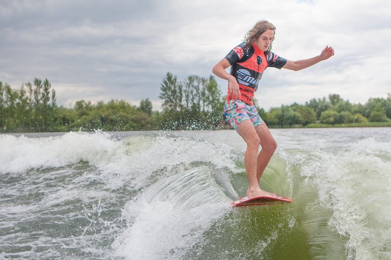 Ryan Thayne at the 2023 Malibu Boats UK Wakesurf Nationals
