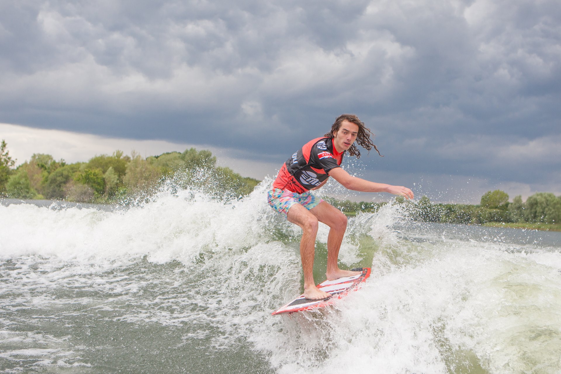 Ryan Thayne at the 2023 Malibu Boats UK Wakesurf Nationals