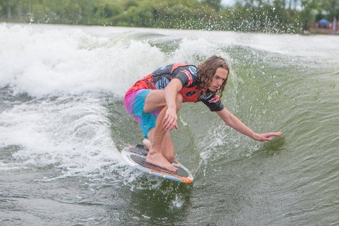 Ryan Thayne at the 2023 Malibu Boats UK Wakesurf Nationals - Photo Mark Osmond Mich Rowley