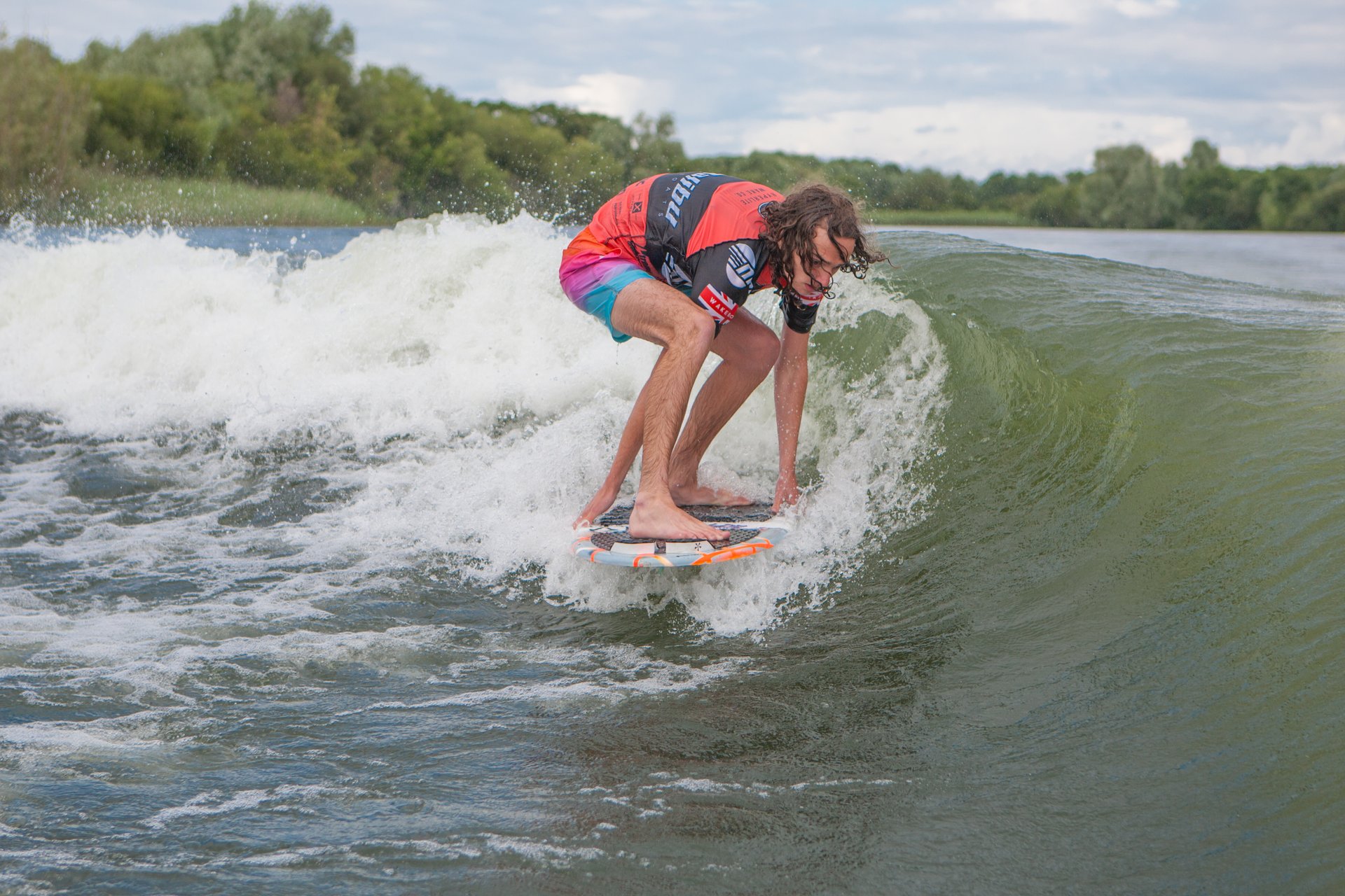 Ryan Thayne at the 2023 Malibu Boats UK Wakesurf Nationals