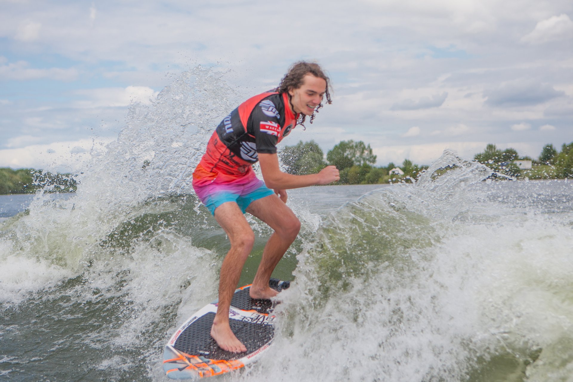 Ryan Thayne at the 2023 Malibu Boats UK Wakesurf Nationals