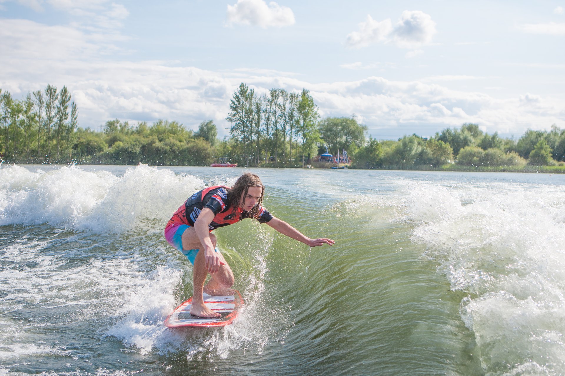 Ryan Thayne at the 2023 Malibu Boats UK Wakesurf Nationals