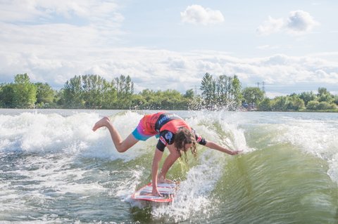 Ryan Thayne at the 2023 Malibu Boats UK Wakesurf Nationals - Photo Mark Osmond Mich Rowley