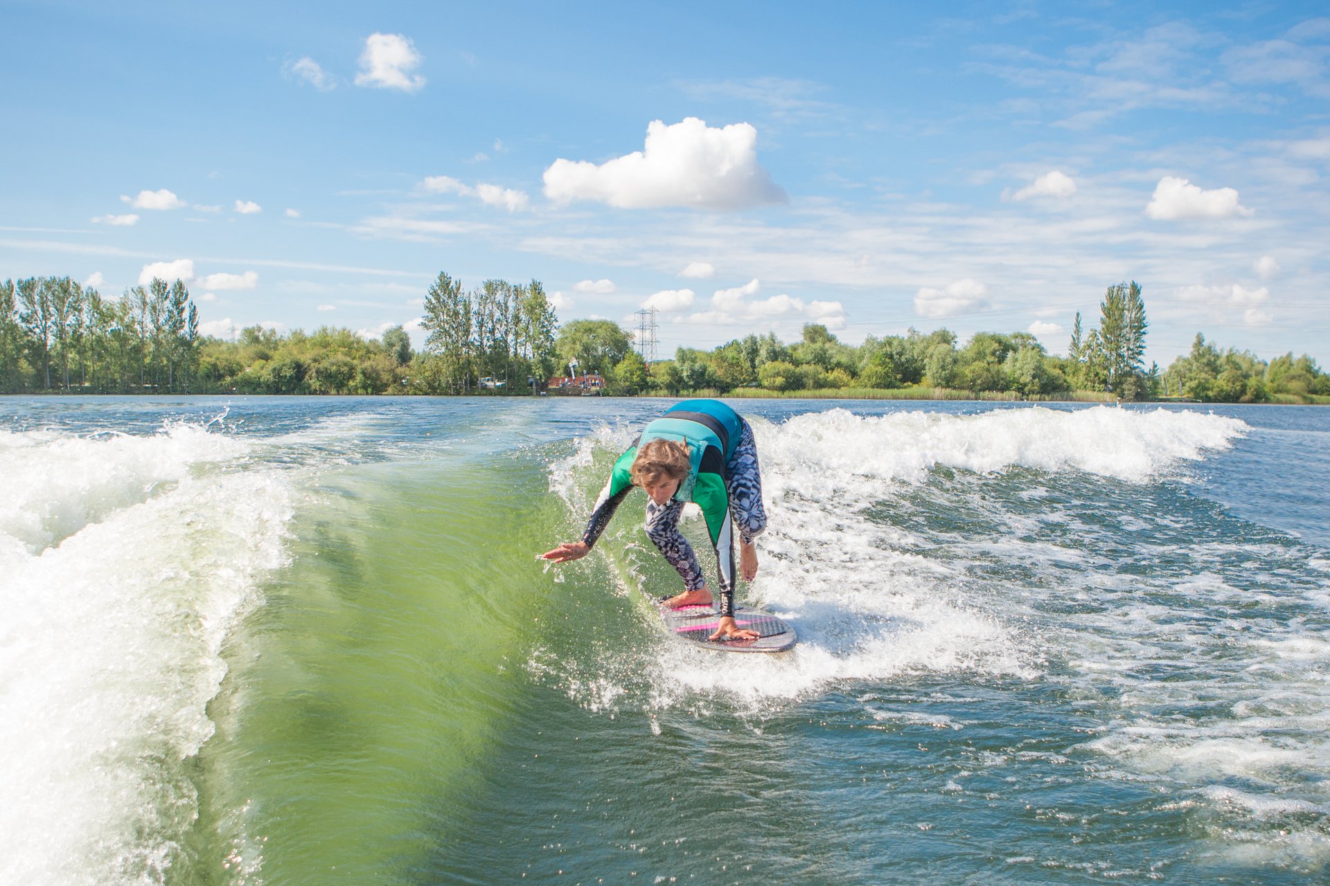Sam Buckles at the 2023 Malibu Boats UK Wakesurf Nationals