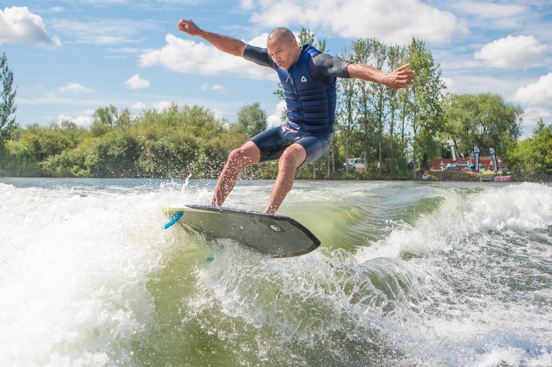 Wes Williams at the 2023 Malibu Boats UK Wakesurf Nationals