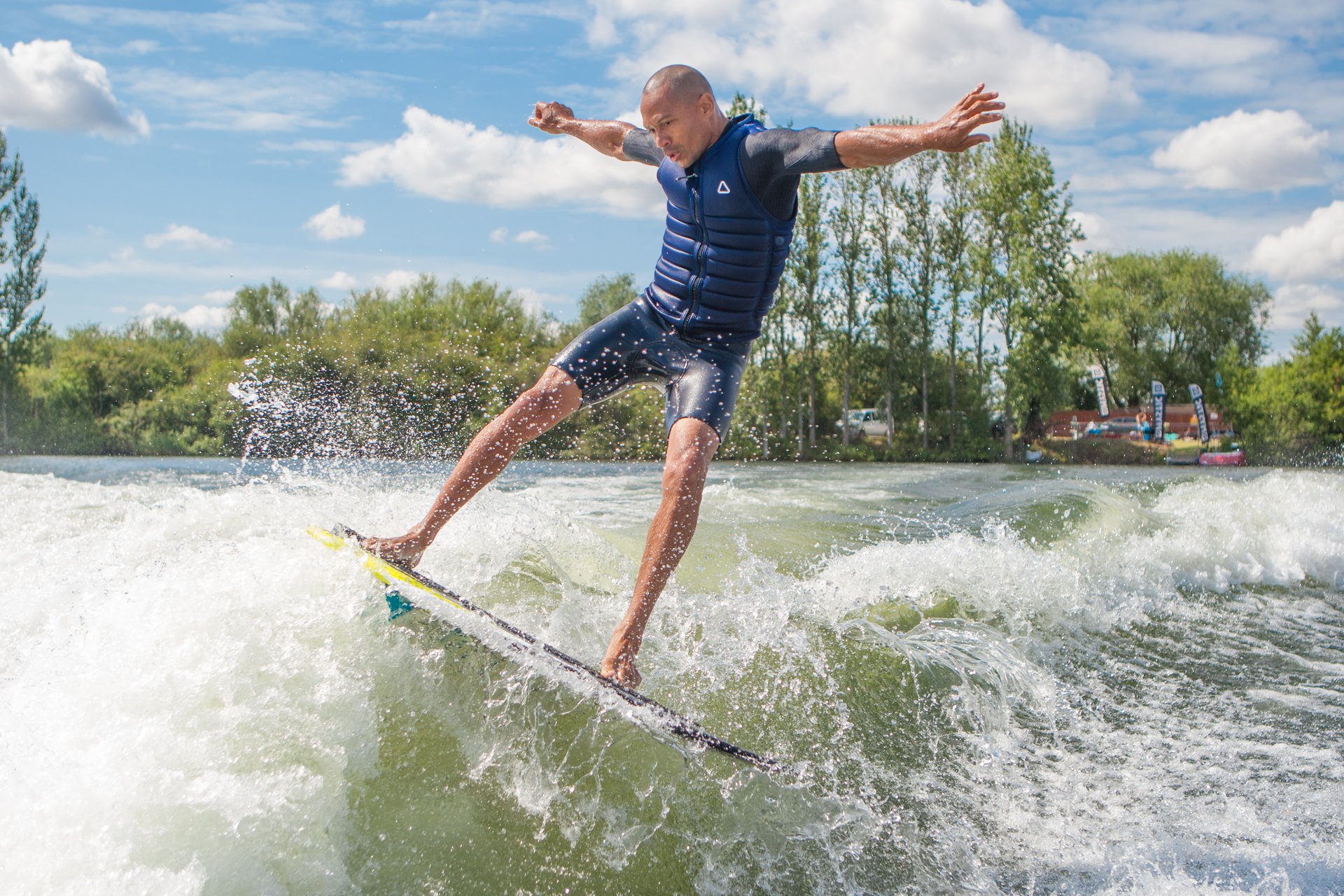 Wes Williams at the 2023 Malibu Boats UK Wakesurf Nationals