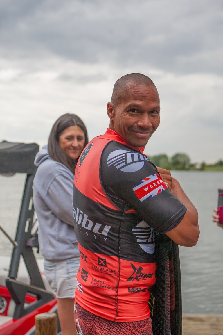 Wes Williams at the 2023 Malibu Boats UK Wakesurf Nationals - Photo Mark Osmond Mich Rowley