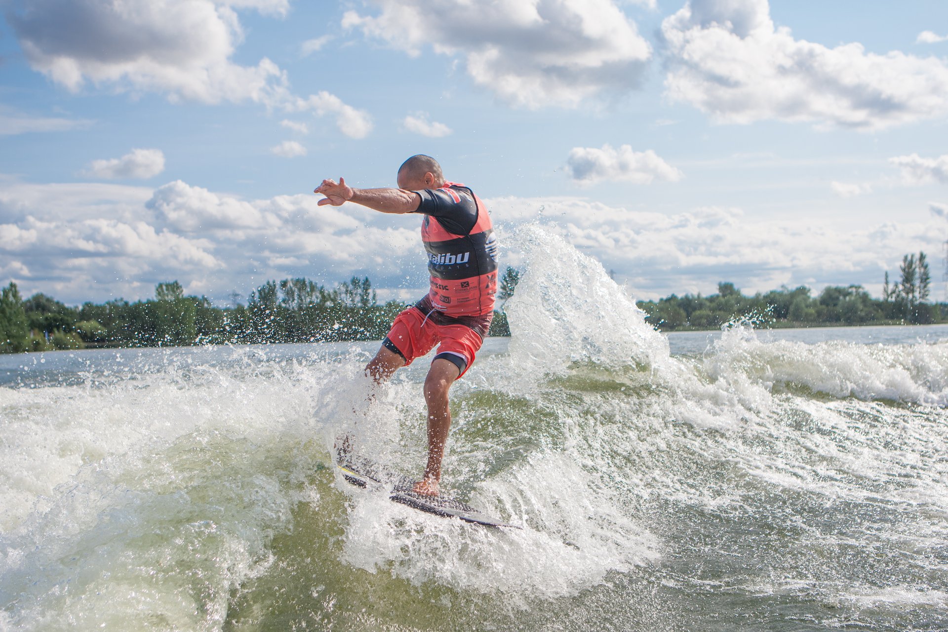 Wes Williams at the 2023 Malibu Boats UK Wakesurf Nationals