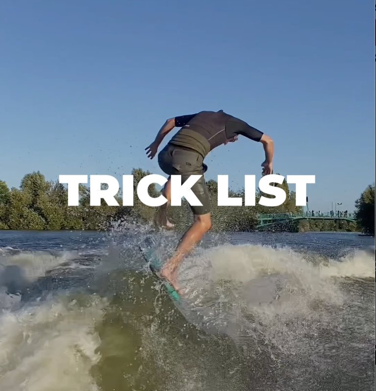 Global Wakesurf Trick List Launched