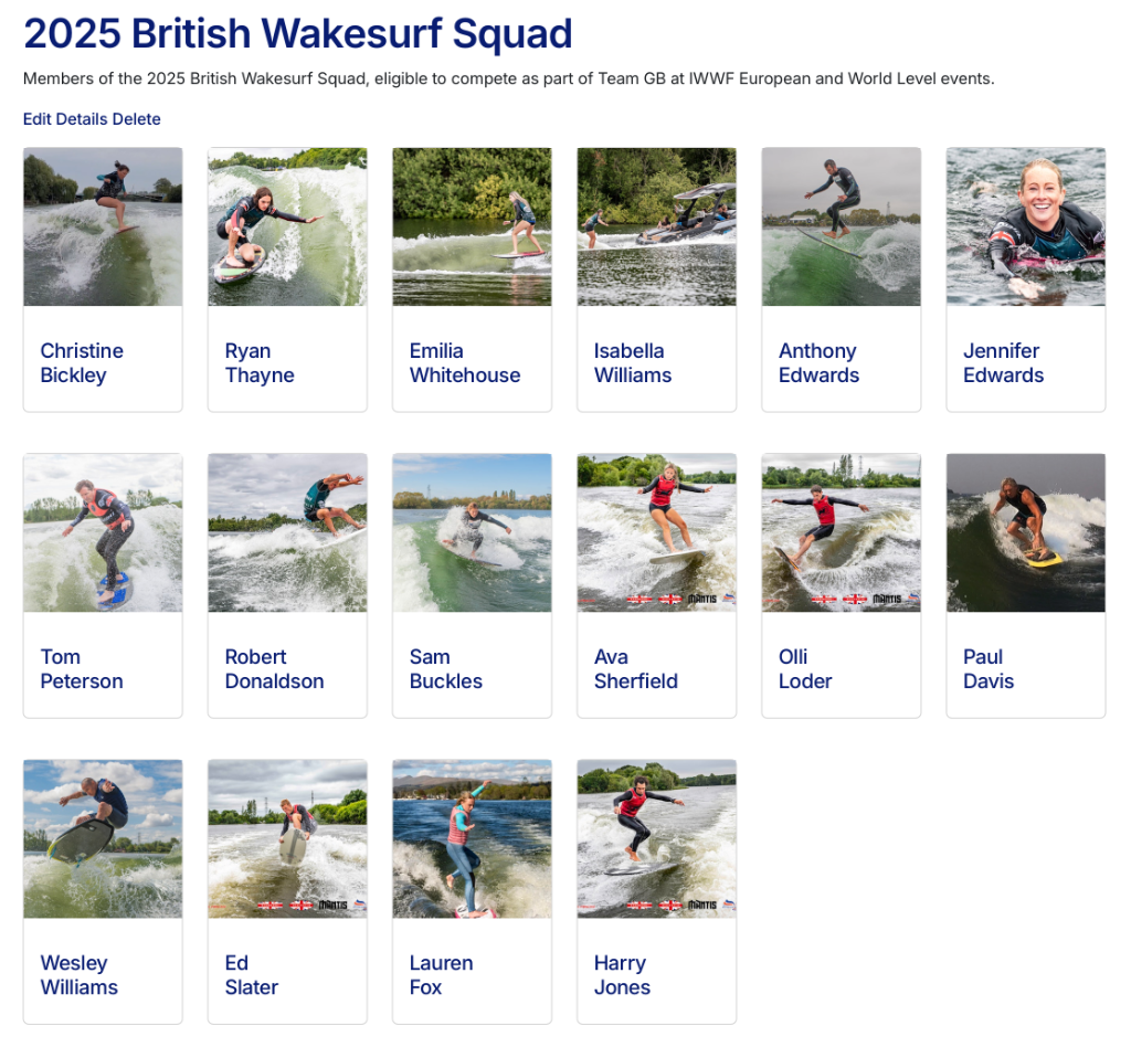 2025 GB Wakesurf Squad Announced